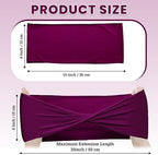 MDS Pack of 100 Spandex Chair Sashes Without Slider Buckles – Eggplant - Image 2