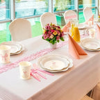 175 Pcs One Silly Goose Party Set, Plates Cups Napkins, Pink - Image 5