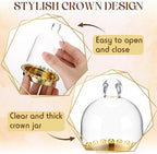 Baderke 24 Pack 4" Gold Crown Candy Jars with Dome for Party Favors - Image 3