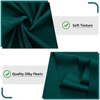 MYSKY HOME 10ft x 10ft Curtains Hunter Green Backdrop Curtains for Parties Wedding Stage Curtains Rod Pocket Sliding Drapes Backdrop Curtain for Baby Showers, Birthday, 5ft x 10ft, 2 Panels - Image 6