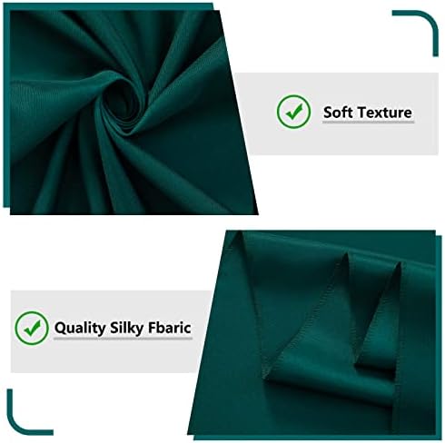MYSKY HOME 10ft x 10ft Curtains Hunter Green Backdrop Curtains for Parties Wedding Stage Curtains Rod Pocket Sliding Drapes Backdrop Curtain for Baby Showers, Birthday, 5ft x 10ft, 2 Panels - Image 6