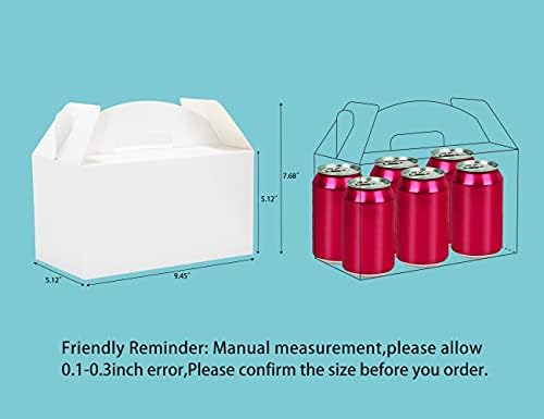 HUAPRINT Treat Gift Boxes, 30 Pack, White, 9.45x5x5 IN - Image 2