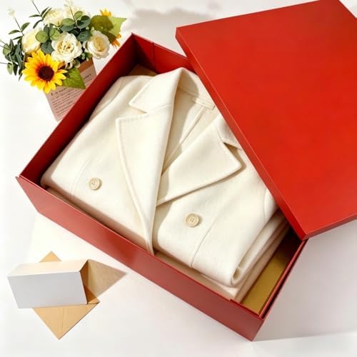 UoeRing Red Extra Large Gift Box 1Pcs 22x17x9 inch,luxury Gift Box with Lid for Presents Birthday Christmas Valentine's Day (Contain Pull Bows,Card,Envelope,Filler) - Image 4