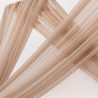 Sheer Gauze Wedding Arch Draping Fabric 29" x 20 FT 4 Panels Nude - Image 3