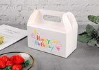 LOKQING 30PACK Party Favor Boxes Treat Boxes Gable Boxes 7x3.85x3.85 Inches and 100PACK Clear Cellophane Treat Bags Cookie bags 9x4 Inches - Image 3