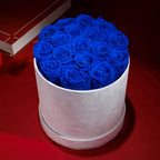 Prifroti 17 Flowers in a Luxury Suede Box, Birthday Gifts for Women, Preserved Flowers, Mothers Day Roses Gift for Mom, Royal Blue - Image 6