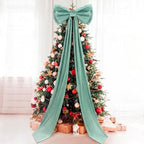 Wavwavw Christmas Giant Velvet Bow Decor Sage Green Big Bow, 75 x 18 Inches by Wavwavw