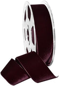 Morex Ribbon Ribbon, Nylon, 1 1/2 inches by 11 Yards, Bordeaux, Item 01240/10-390 Nylvalour Velvet, 1 1/2" x 11 yd, by MorexRibbon