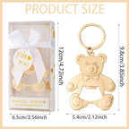 Baby bottle Opener Baby Shower Party Gift Bottle Opener Cute Bear Shape Bottle Opener Guest Wedding Party Gift Back Children's Birthday Party decoration（white 24/packs） - Image 2