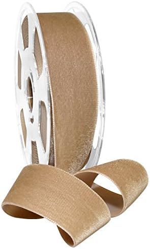Morex Ribbon Nylon, 1 1/2 inches by 11 Yards, Earth, Item 01240/10-597 Nylvalour Velvet Ribbon 1 1/2" x 11 yd by MorexRibbon