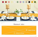Sioloc Yellow Cheesecloth Table Runner Fall Autumn Decor for Home 10ft Table Cloth for Wedding Birthday Party Halloween Thanksgiving Decorations - Image 3
