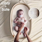 Baby Changing Basket Includes Diaper Caddy - Soft & Waterproof Dual-Cover, Portable, Changing Pad for Dresser & Changing Table, Gift for Baby Shower, Organic Cotton Rope - Image 3