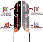 Happy Halloween Sign Feather Flag for Outdoor by Mavis Printing | 11.5 FEET Long Polyester Outdoor Banner Flag for Easy Hang | HD Print Swooper I Flag Only to Celebrate Happy Halloween I Flag Only - Image 2