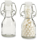 Kate Aspen Mini 2.5 oz Glass Bottle with Swing Top (Set of 12) - Great for Party Favors, Extracts, Limoncello, Olive Oil, Hot Sauce, Vanilla Extract, Potion Bottles by KateAspen