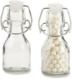 Kate Aspen Mini 2.5 oz Glass Bottle with Swing Top (Set of 12) - Great for Party Favors, Extracts, Limoncello, Olive Oil, Hot Sauce, Vanilla Extract, Potion Bottles by KateAspen
