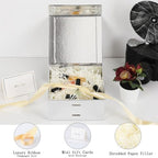 Small Gift Boxes with Lids for Presents Silver Gift Box 5 Pack 6X6X3 Inch - Image 2