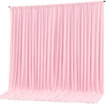 10x10ft Pink Backdrop Curtain Panels for Parties - Wrinkle Free Polyester Photo Curtain Backdrop Wedding Back Drop Fabric Drapes for Party Decorations Background for Photography by WishCare