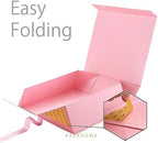 PACKHOME 3 Extra Large Pink Gift Boxes Ribbon Magnetic Lids 17x14.5x5.5in - Image 5