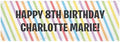 Let's Make Memories Personalized Banner for Any Occasion - Birthday Party, Retirement, Shower, Etc - Create Your Own Custom Banner - Party Decorations - Indoor/Outdoor Vinyl - Rainbow - 8ft by LetsMakeMemories