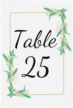 Unique Design Table Number Cards Double Sided Party Table Numbers for Reception Baby Shower Anniversary Birthday Bridal Party 4x6 Inch, 100, Green-2 by Unknown