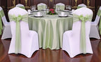 MDS Pack of 100 Chiffon Chair Sashes for Wedding & Event Décor - Sage Green - Image 2