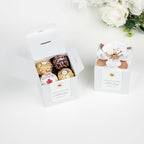 FEIYI 20 PCS Favor Boxes, White Candy Boxes 2.55x2.55x2.55 - Image 3