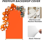 Neatsure Arch Backdrop Stand and Cover Set, 7.2FT Metal Photo Balloon Arch Backdrop Stand for Wedding Birthday Party Baby Shower Ceremony Graduation Decoration, OrangeRed - Image 6