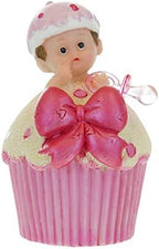Keepsake Figurine 12 pcs Baby Girl Inside Pink Cup Cake | Awesome Decorations or Party Favors | for Pregnancy Announcements, Gender Reveals, Birthday and Special Celebrations - Image 2
