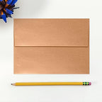 LUXPaper A7 Invitation Envelopes | Peel & Press | 5 1/4" x 7 1/4" | Copper Metallic | 80lb. Text | 500 Qty - Image 4