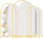 3 Pack Arch Backdrop Stand (4FT/5FT/6FT), Metal Arch Frame Stand with Cover by Bbteroiu