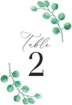 Eucalyptus Green Design Table Number Cards Double Sided Party Table Numbers for Reception Baby Shower Anniversary Birthday Bridal Party 4x6 100 Pcs by Unknown