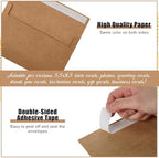 SATINIOR 300 Pieces Invitation Envelopes V Flap,A9,Kraft - Image 3