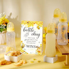 Trelaco 12 Pcs Baby Shower Bottle Chug Game, Bee, Yellow - Image 4