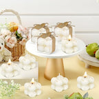 30 Sets Small Bubble Candles Party Favors for Guests 1.57" x 1.37" Bubble Candle Bulk with Cards for Bridal Showers Baptism Party Thank You Gifts(Off-White) - Image 7