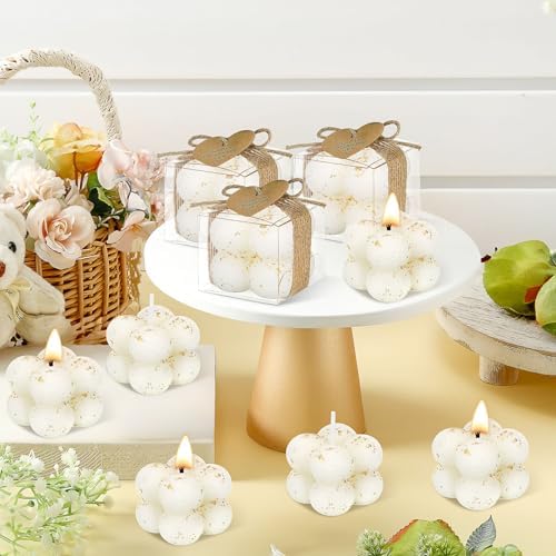 30 Sets Mini Bubble Candles Wedding Favors for Guests, 1.6" Soy Wax Candle - Image 7