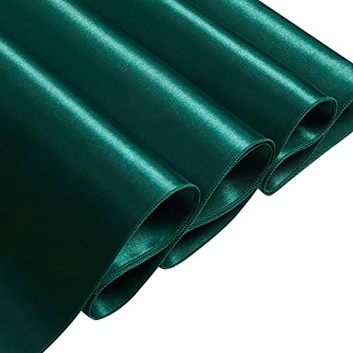 6 Pack Satin Table Cover, 52 x 52 Inches, Blackish Green - Image 2