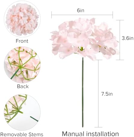 Auihiay 404Pcs Hydrangea Artificial Flowers Bulk, Faux Hydrangea Flowers - Image 4