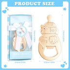24 Packs Blue Baby Shower Bottle Opener Favors for Guests - Baby Bottle Design Baby Boy Return Gifts, Wedding Favors, Party Decorations - Image 3