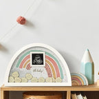Kate Aspen Boho Baby Shower Guest Book Alternative Rainbow Frame with 30 Wooden Clouds, Frame for Sonogram Picture, Rainbow Baby Shower Decorations & Keepsake, Nursery Decor (Pack of 2) - Image 5