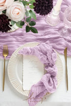 Ling's Moment Luxury Cloth Wedding Napkins, Lilac, 19x19 Inch - Image 2