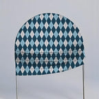 Blue Rhombus Plaid Boss Arch Backdrop Cover for Father Boys Birthday Party Arched Stand Stretchy Fabric Covers Baby Shower Cake Banquets Parties Supplies Decorations4x7FT - Image 3