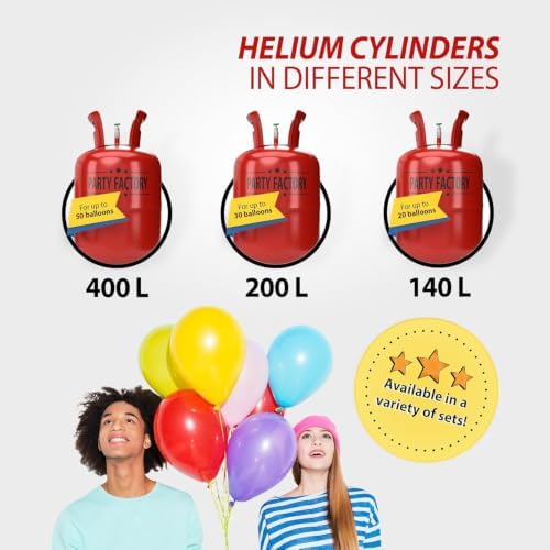 Party Factory Disposable Helium Tank for Balloons - Image 5