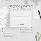 100 Pieces of White With Gold Thank You Cards, Two Thank You Notes Designs, 4x6 Inch Thank You Card, Elegant Thank You Cards Baby Shower, Thank You Cards With Envelopes Bulk with 120 Stickers, Free - Image 4