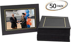 Golden State Art, Paper Picture Frames, 4X6, Black Gold Lining, 50 Pack - Image 4