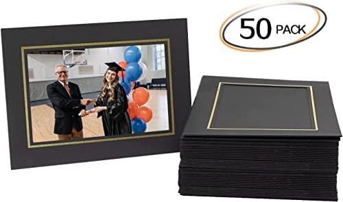 Golden State Art, Paper Picture Frames, 4X6, Black Gold Lining, 50 Pack - Image 4