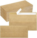 200 Pack #10 Kraft Paper Envelopes Letter Size Self Seal Business Envelopes by QIKSION
