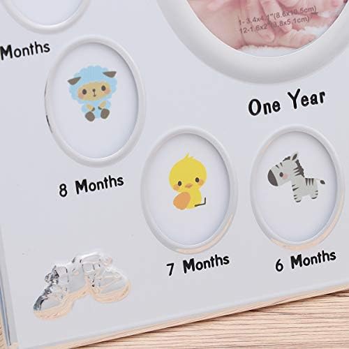 First Year Photo Frame, Newborn Picture Frame, My First Year Newborn Keepsake Frame 12 Months Photo Frame for Memories, Shower, New Mom - Image 5