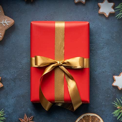 RUSPEPA Red Wrapping Paper Solid Color for Wedding, Birthday, Shower, Congrats, and Holiday - 30 inches x 100feet - Image 4