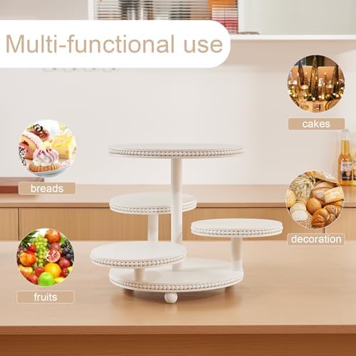 4 Tier Cupcake Stand for 50 Cupcakes - Wooden Cake Stand | Cupcake Display - Image 3