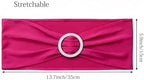 50 Pack Hot Pink Spandex Chair Sashes - Image 3